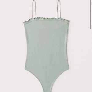 Abercrombie ruffle bodysuit